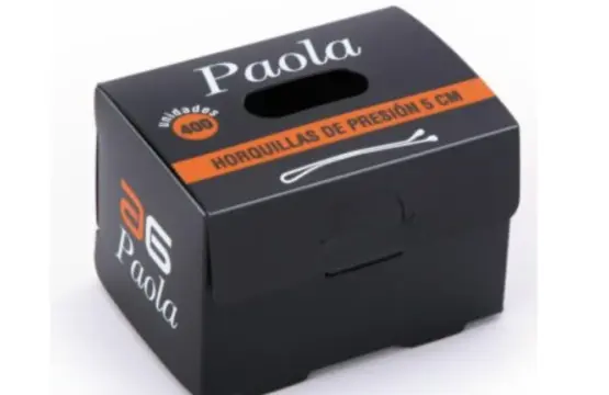 Asuer Horquilla Negro Paola 5cm 400uds
